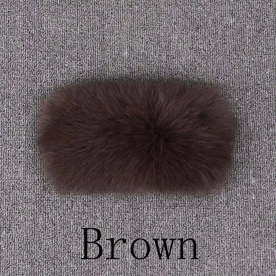 M / Brown QIUCHEN QC21159 Cropped Hooded Jacket Custom Color Label ladies winter warm fluffy fur real fox fur coat
