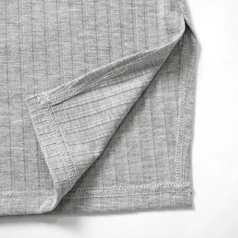 M23ds590 Fashion Fall Winter 2024 O-neck Long Sleeve Sexy Mini Dress Solid Bodycon Casual Outfit Dress For Women Lady