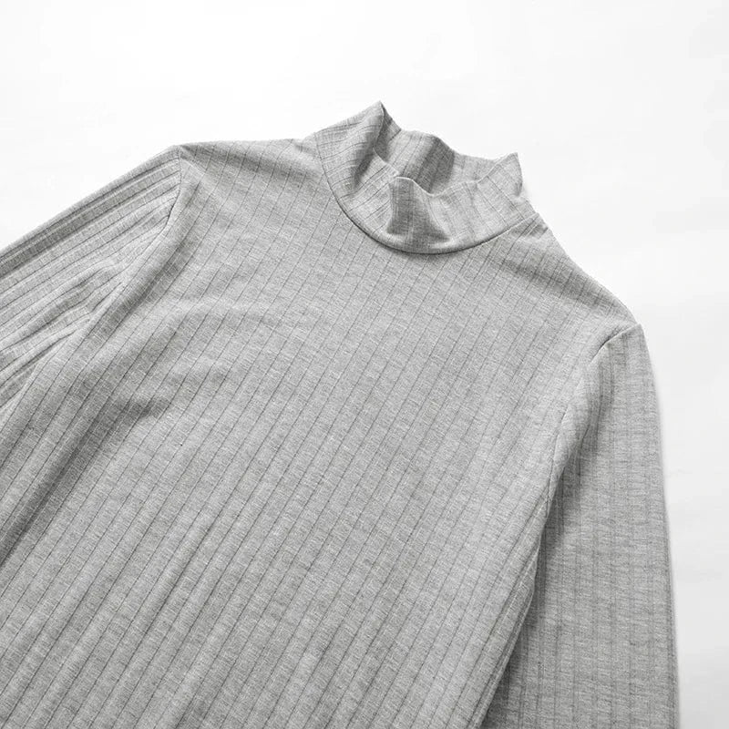 M23ds590 Fashion Fall Winter 2024 O-neck Long Sleeve Sexy Mini Dress Solid Bodycon Casual Outfit Dress For Women Lady