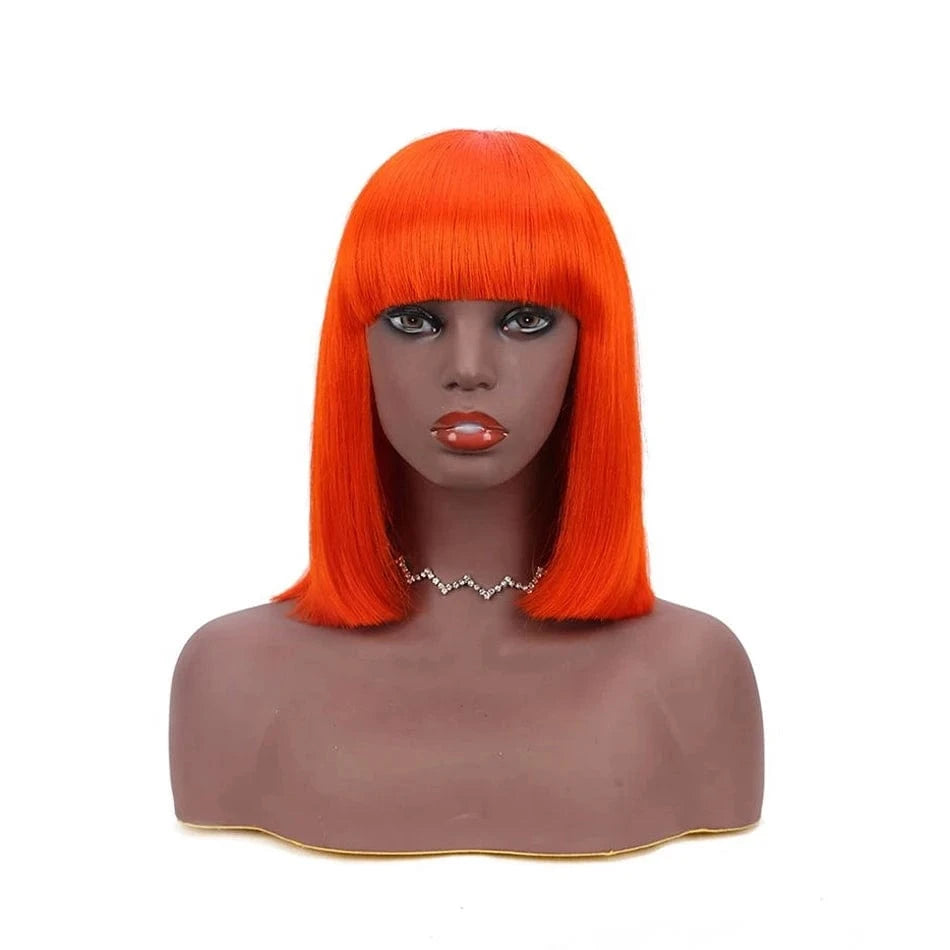 Machine Made Wig Vendor YesWigs Wholesale Bob 10 12 Inch Colorful Hair Wig 4x4 Closure Swiss Lace 150% Density 613 Blonde Bob