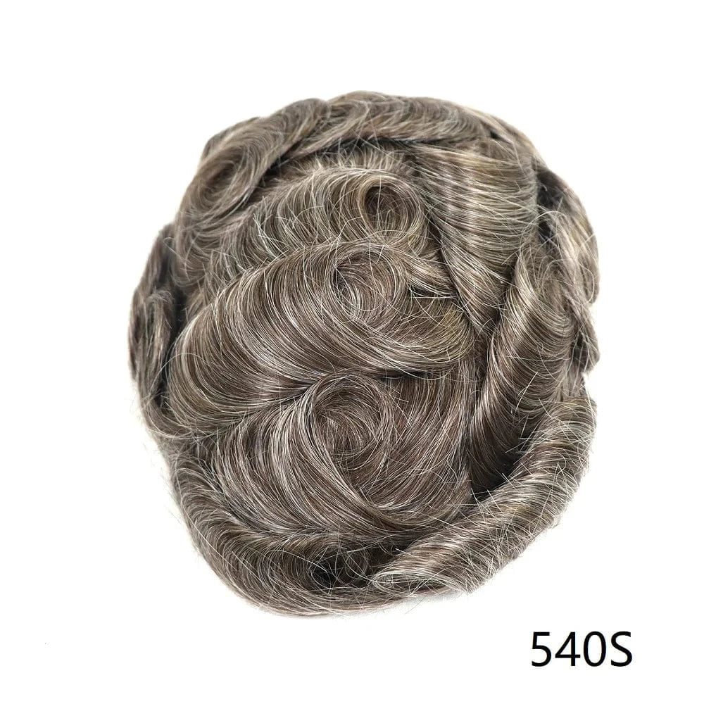 Male Straight Hair Toppers 6 Inches Man Hair Prosthesis Australia Cap Natural Human Hair Wigs For Men Toupee