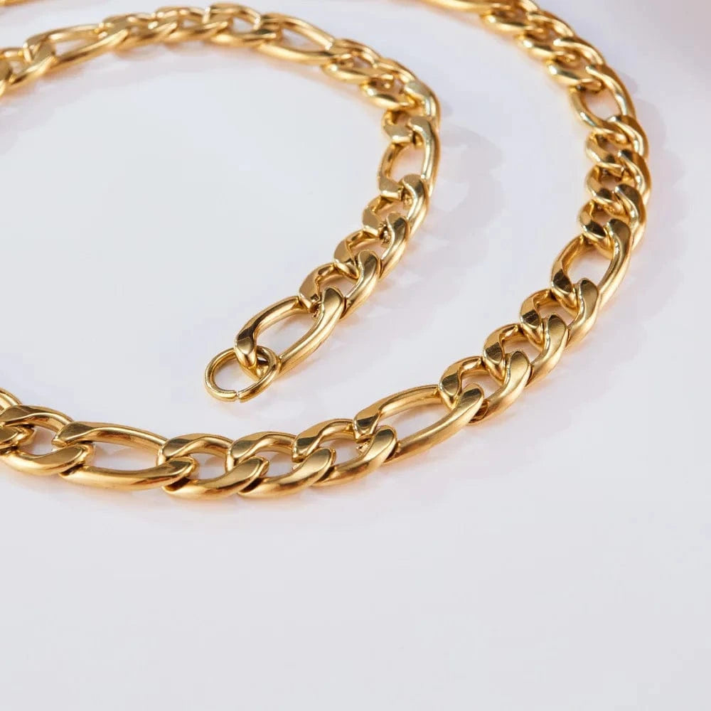 Men's Hip Hop Stainless Steel Necklace Versatile Cuban Chain with Gold Silver Plating Fashionable Jewelry for Wedding Party Gift