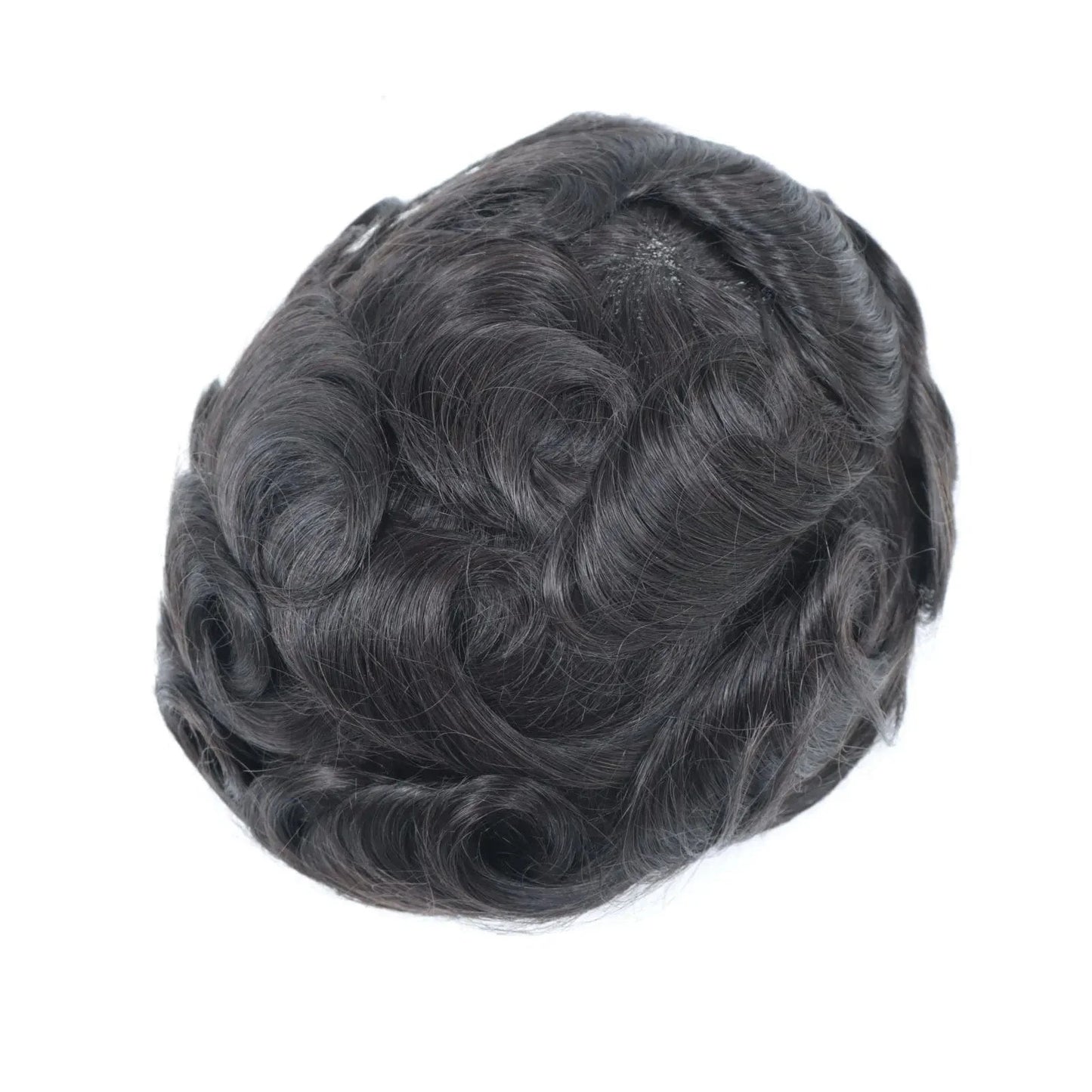 Men Toupee Human Hair Full Swiss Lace Men's Hair Replacement System Soft French Lace Toupee For Man