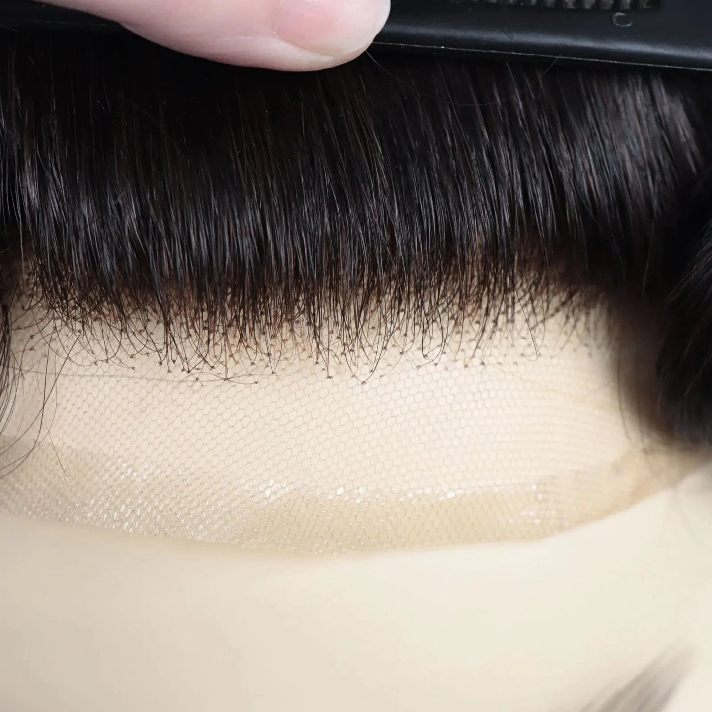 Men Toupee Human Hair Full Swiss Lace Men's Hair Replacement System Soft French Lace Toupee For Man