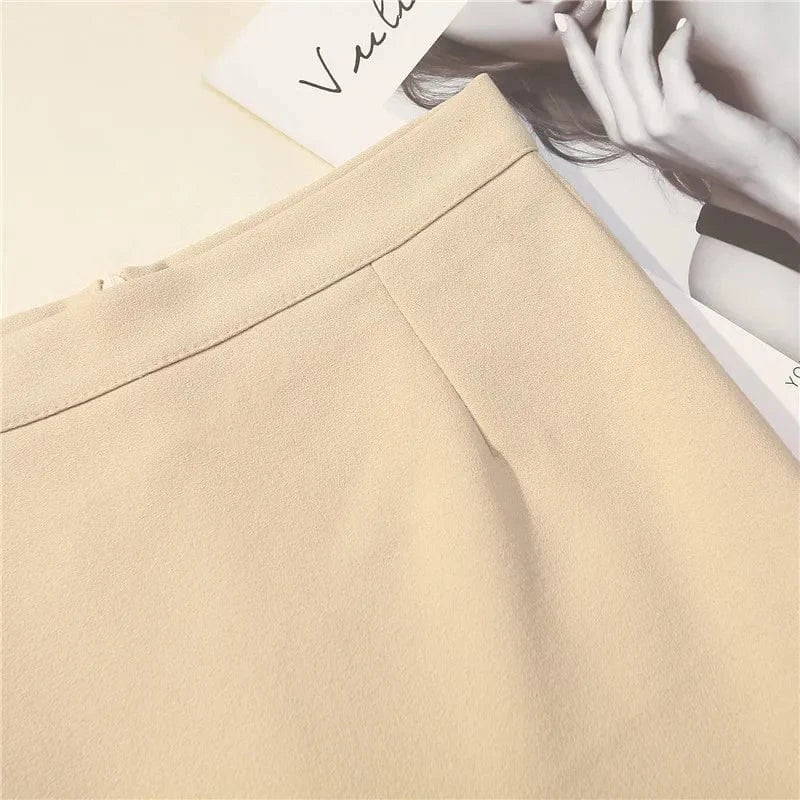 Mermaid Patchwork High Waist Skirts Celebrity A line Women Mini Pleated Skirt Soft Blue Solid Casual Girl Short Skirt