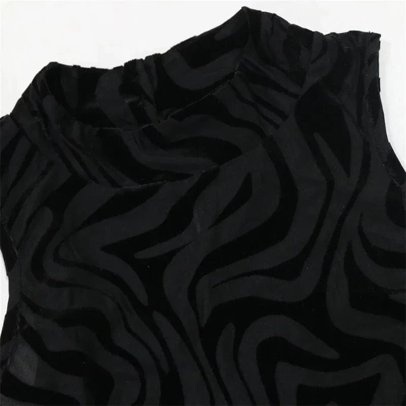 Mesh See Through Sexy Club Outfits for Woman 2 Piece Set Night Party Sleeveless Vest Crop Top and Leggings New in Matching Sets