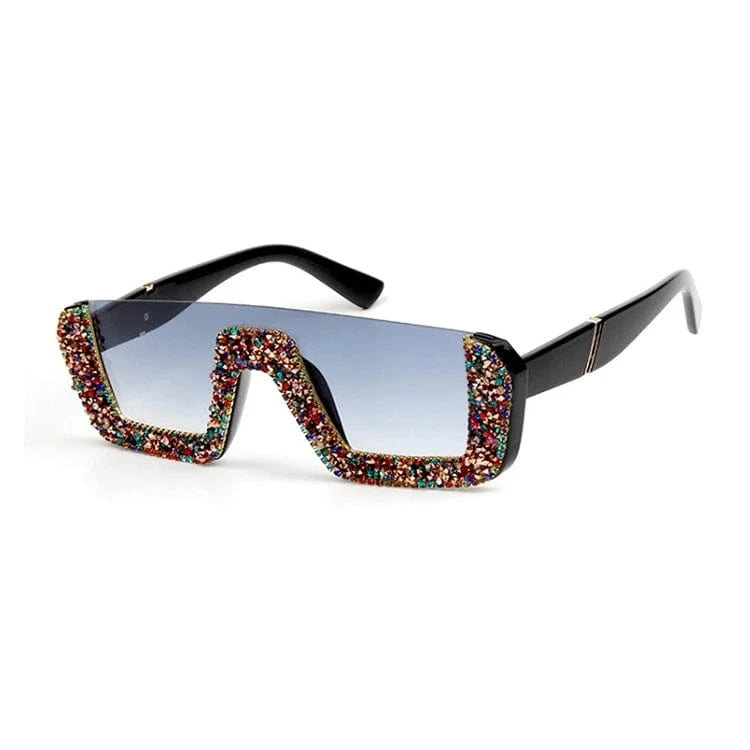 Mixed color-1 2024 New Arrivals Bling Studded High Quality Glitter Luxury Designer Sun Glasses Shades Rhinestone Square Sunglasses For Woman