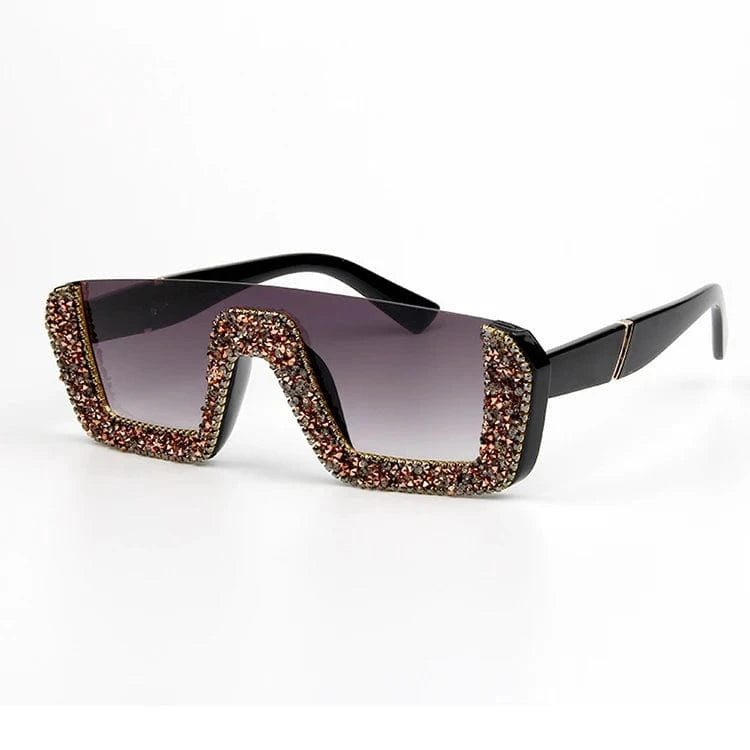 Mixed color -2 2024 New Arrivals Bling Studded High Quality Glitter Luxury Designer Sun Glasses Shades Rhinestone Square Sunglasses For Woman