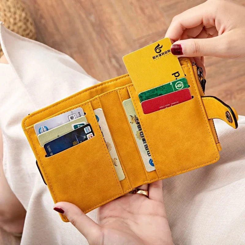 MIYIN 2024 New wallets for women fashionable Short ladies purse Retro Removable card slot coin purse carteras wallet women