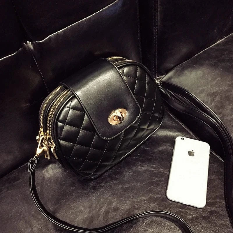 MIYINMini small bag women's messenger bag 2024 new fashion Korean retro three-tier female bag tide leather handbags for women