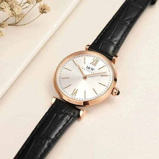 Montres Femmes CARNIVAL Brand Fashion Watches Ladies Luxury Girls Rose Gold Quartz Wrist Watch for Women Waterproof Reloj Mujer