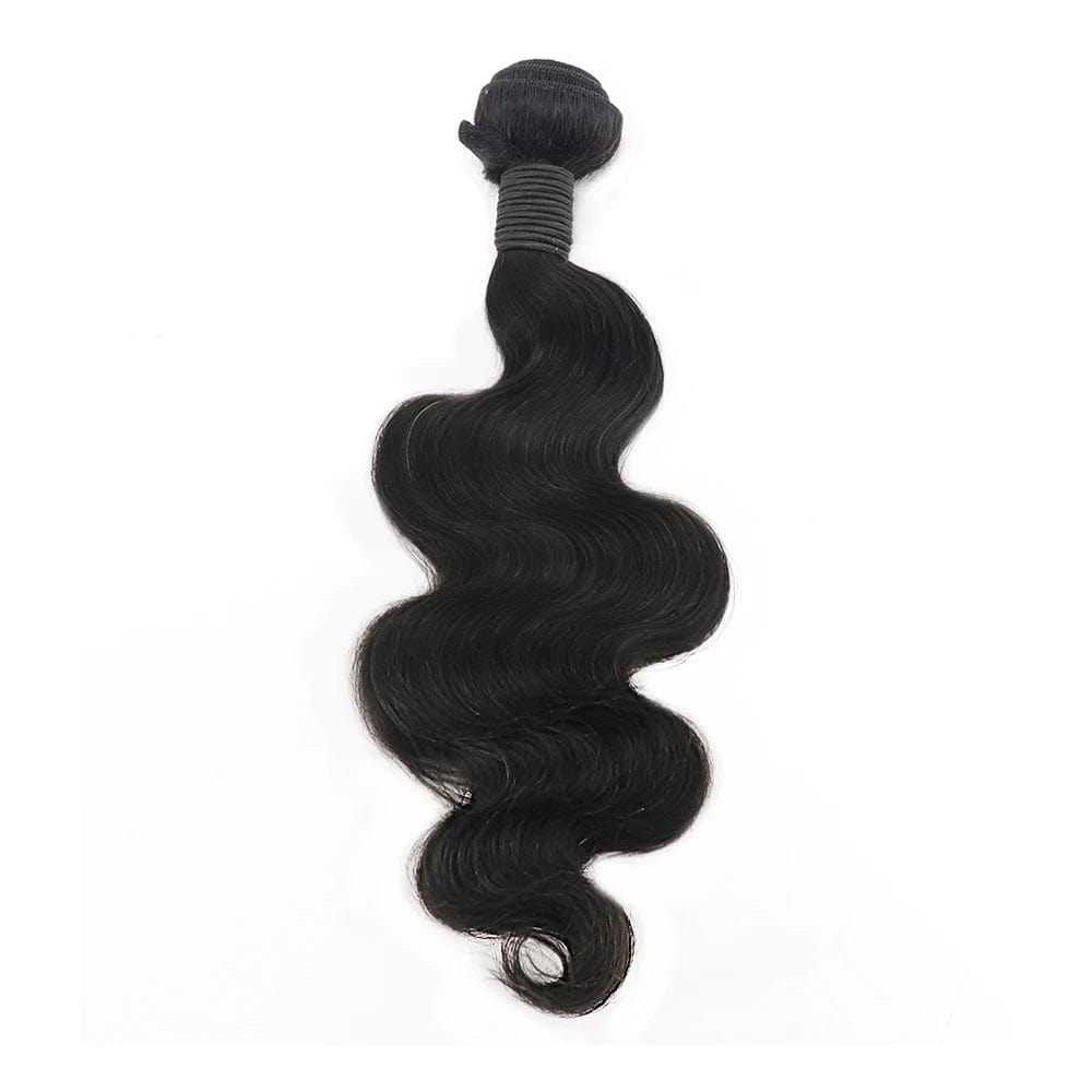 natural color / 20 Inches Inice Body wave Hair Bundle weaves and wigs peruvian hair Full Cuticle Aligned Raw Indian Human Hair Machine Double Weft