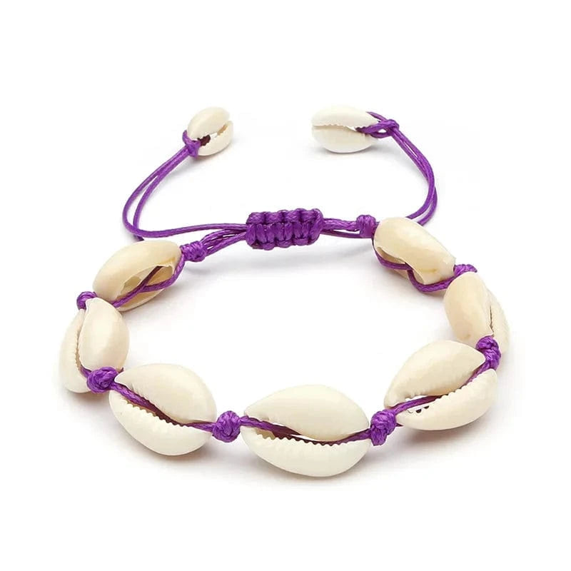 Natural Shell Anklet Bracelet Necklace Handmade Beach Foot Jewelry Adjustable Boho Beaded Anklet for Women and Girls