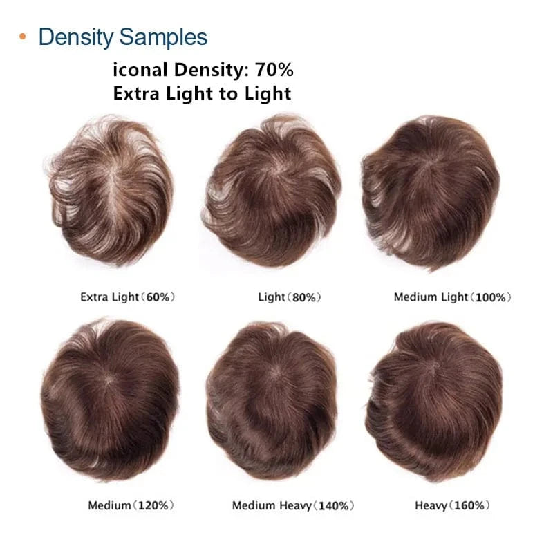NCON stock fine mono natural hairline men human hair toupee systems