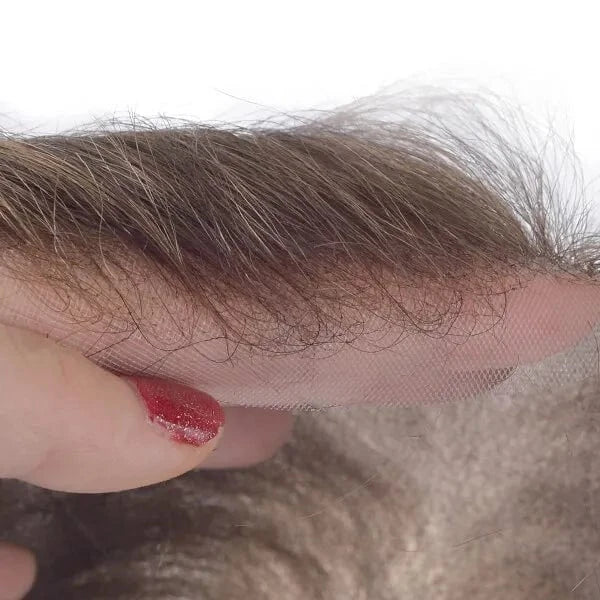 NCON stock fine mono natural hairline men human hair toupee systems