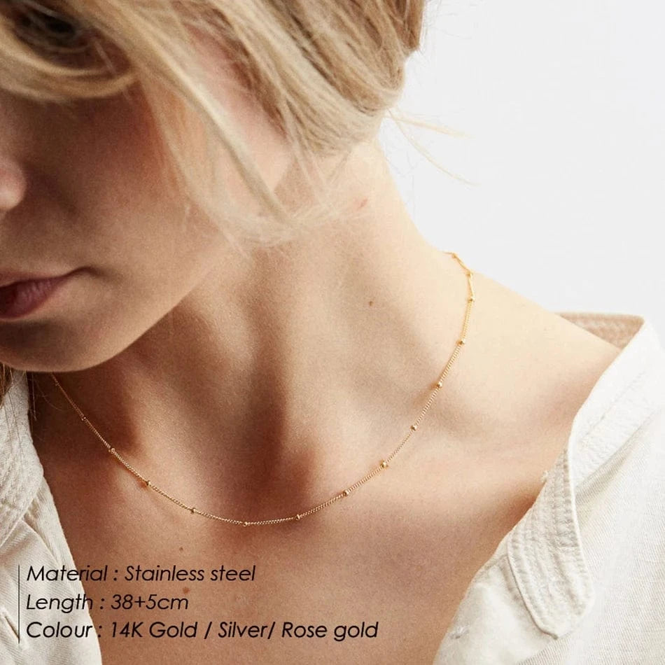 necklace Layering Necklace Set Round Pendant Choker