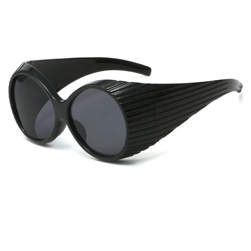 New 2024 Retro Oval Sunglasses Big Frame Modern Show Fashion Glasses Woman