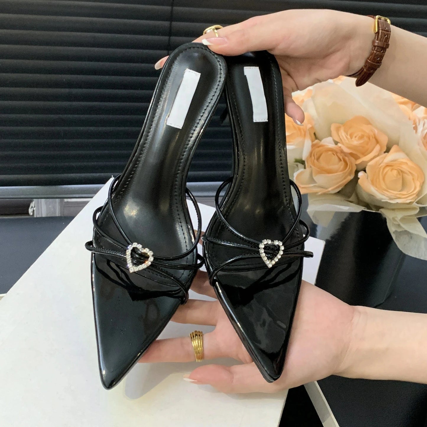 New 2024 Summer pointed toe open toe high heel sandals ready stock factory hot sale