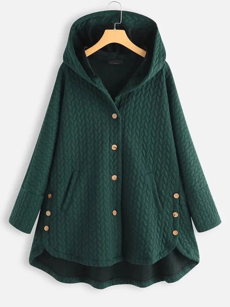 New Arrival Women'S Clothing Asymmetric Hooded Woman Plus Size Long Winter Coat Jacket