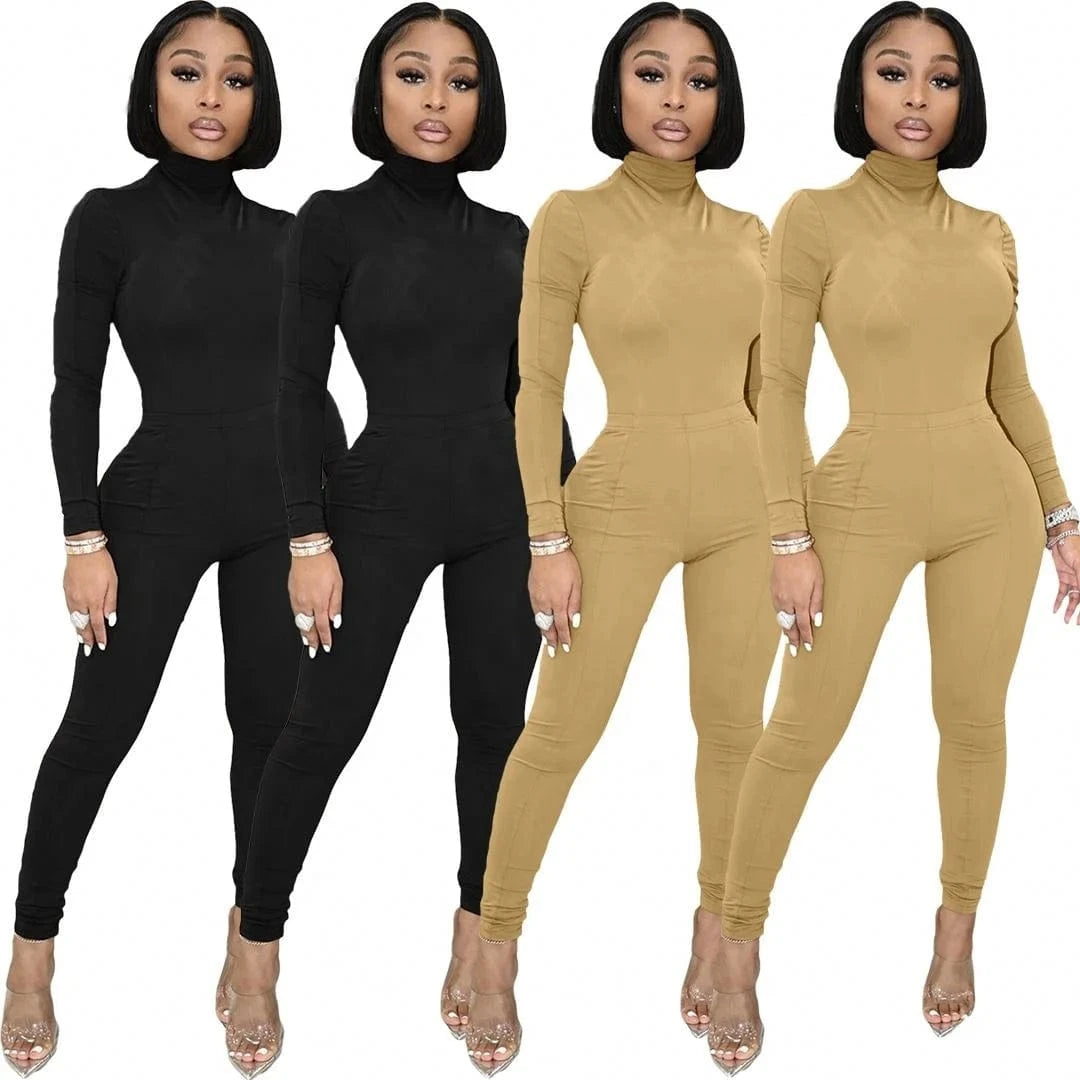 New Arrivals 2024 Spring Solid Knitted Woman Clothing Activewear Ribbed Lounge Wear Long Sleeves Women's Two-piece Set