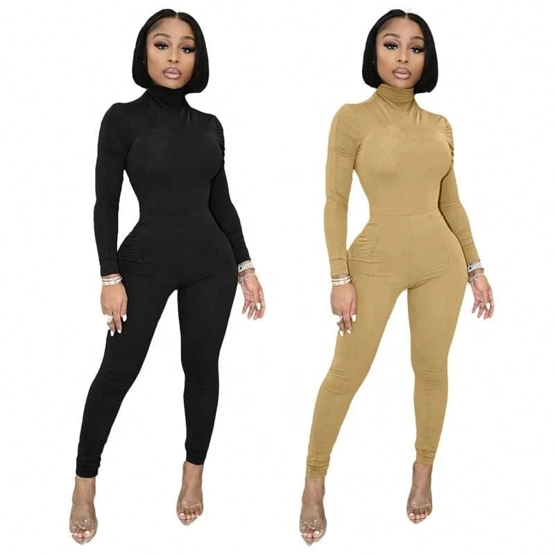 New Arrivals 2024 Spring Solid Knitted Woman Clothing Activewear Ribbed Lounge Wear Long Sleeves Women's Two-piece Set