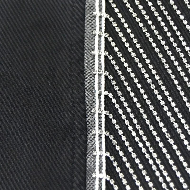 new arrivals 2024 woman valentine party rhinestone bead crystal tassel 2 piece slit skirt set dress 2024 evening gown for women