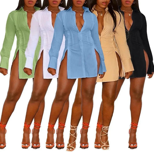 New arrivals boutique long sleeve blouses shirts 2024 spring clothing S-2XL women's dresses