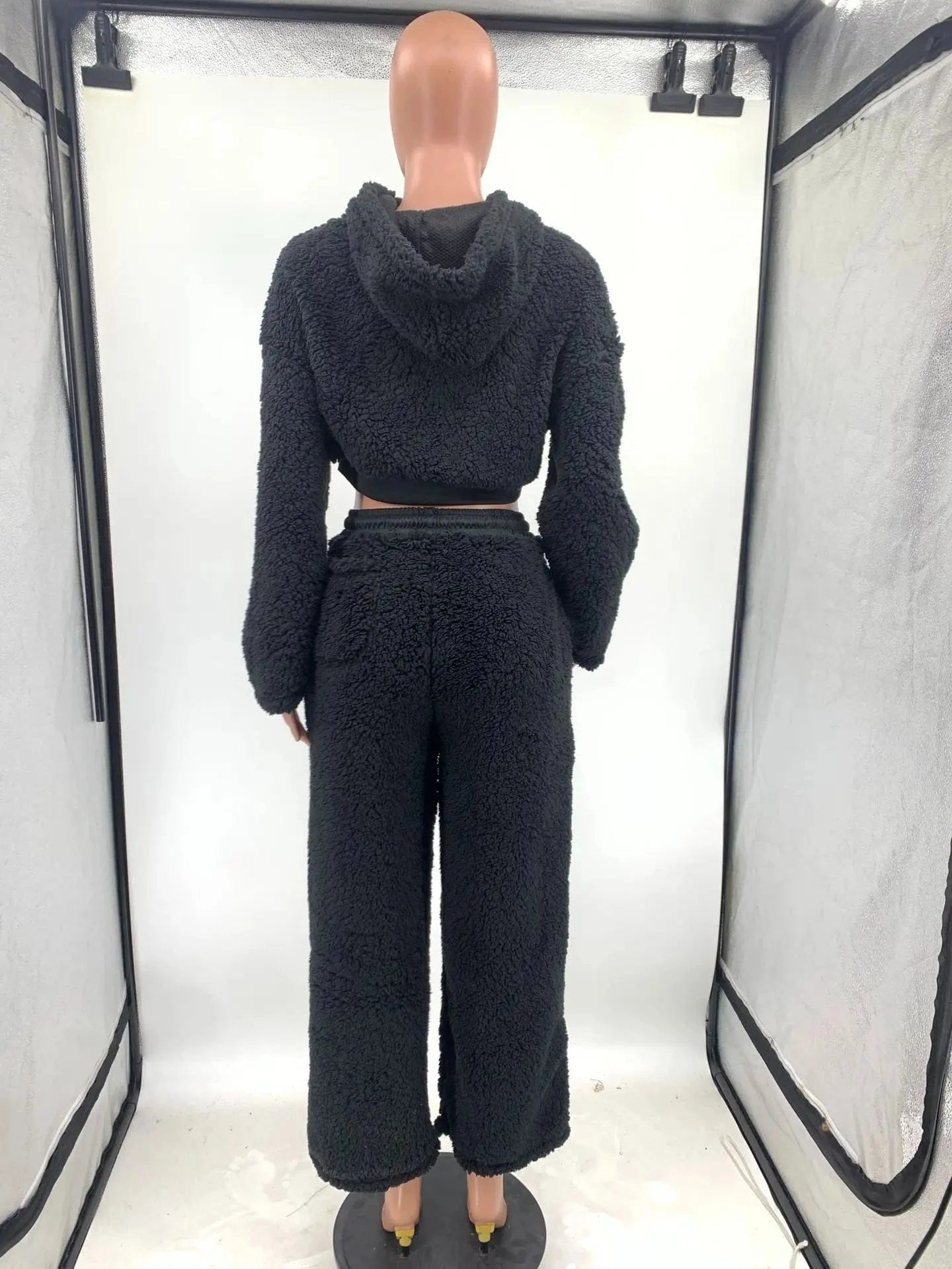 New arrivals factory 2024 fall boutique lounge wear plush winter two piece pants set