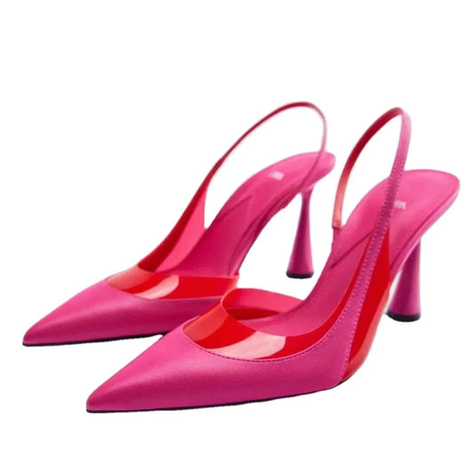 New Arrivals Fashion Summer Sandals Pumps Thin Hells Pointed Toe Design Factory Sexy Heel Sandals Large Size 42 Popular Ladies