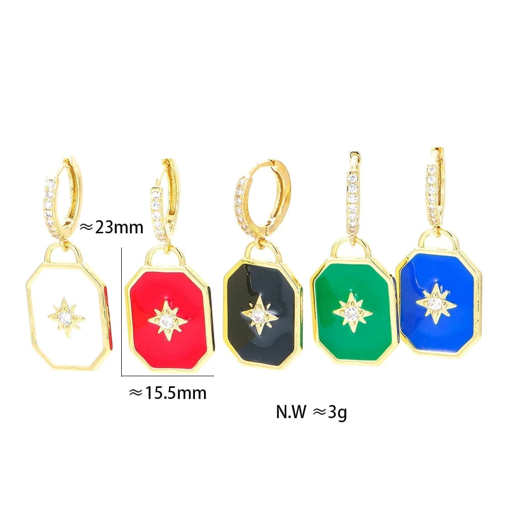 New Arrivals Fashion Tortoiseshell Turtle Earrings Hawaiian Earrings Gold Plated Jewerly with For Party Gift