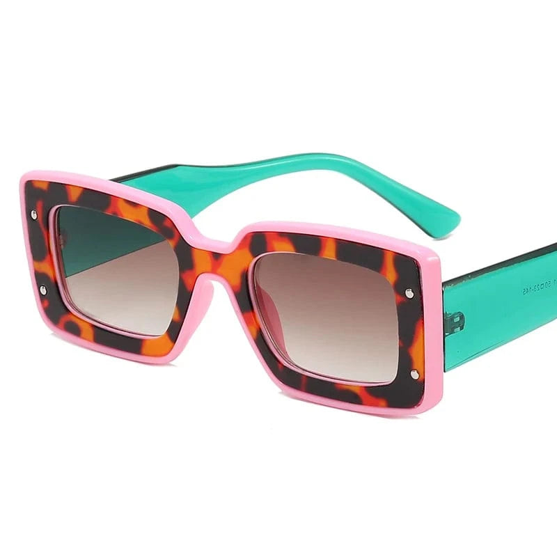 New Arrivals Style Women Small Tortoise Rectangle Sun glasses Manufacture Small Orders sunglasses 2024