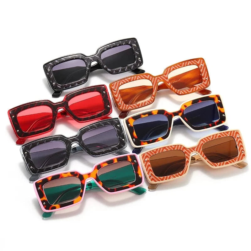 New Arrivals Style Women Small Tortoise Rectangle Sun glasses Manufacture Small Orders sunglasses 2024