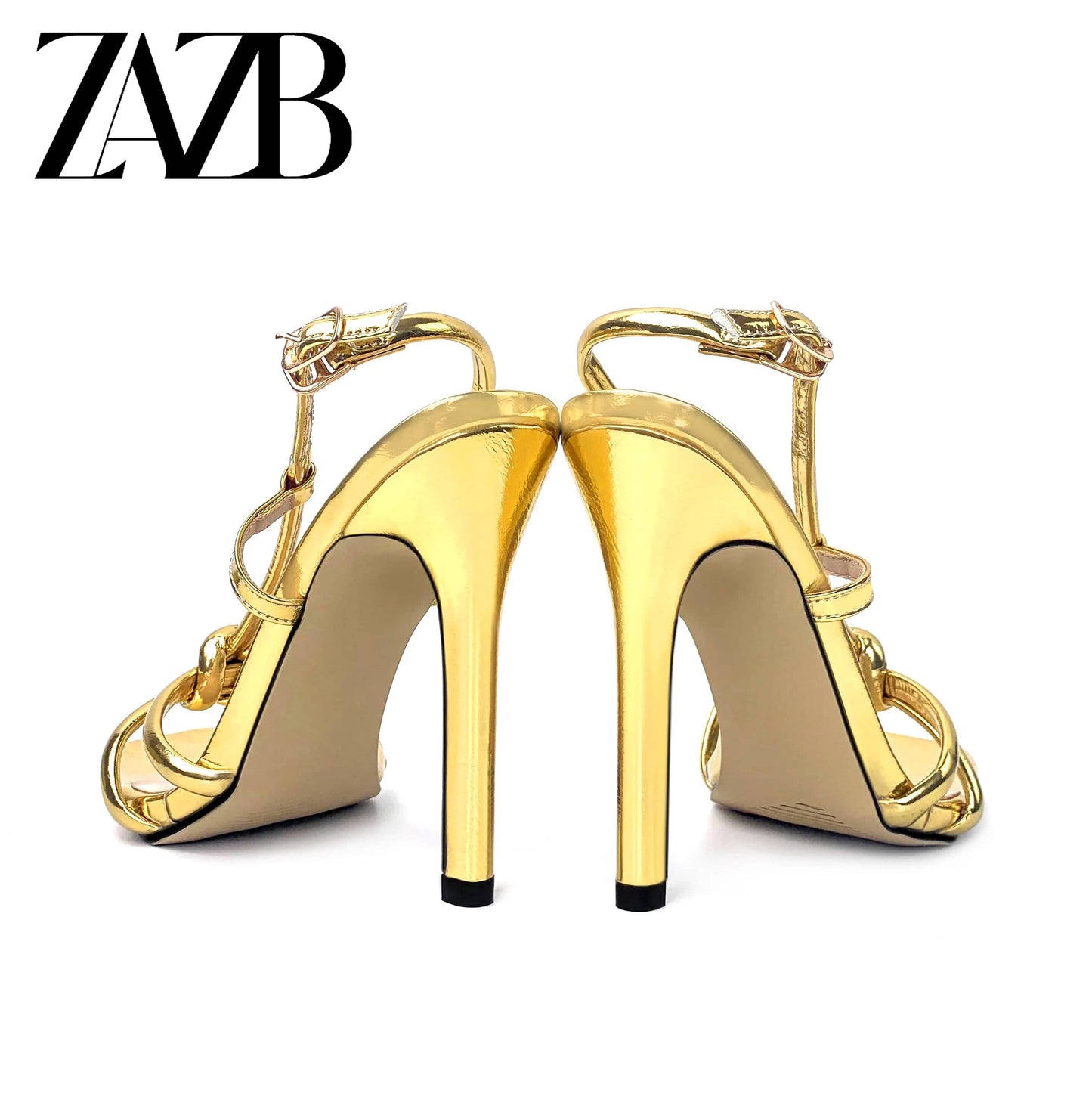 New arrivals summer rome metallic feeling cross strap women High heel slippers open toe woven belt square head ladies sandals
