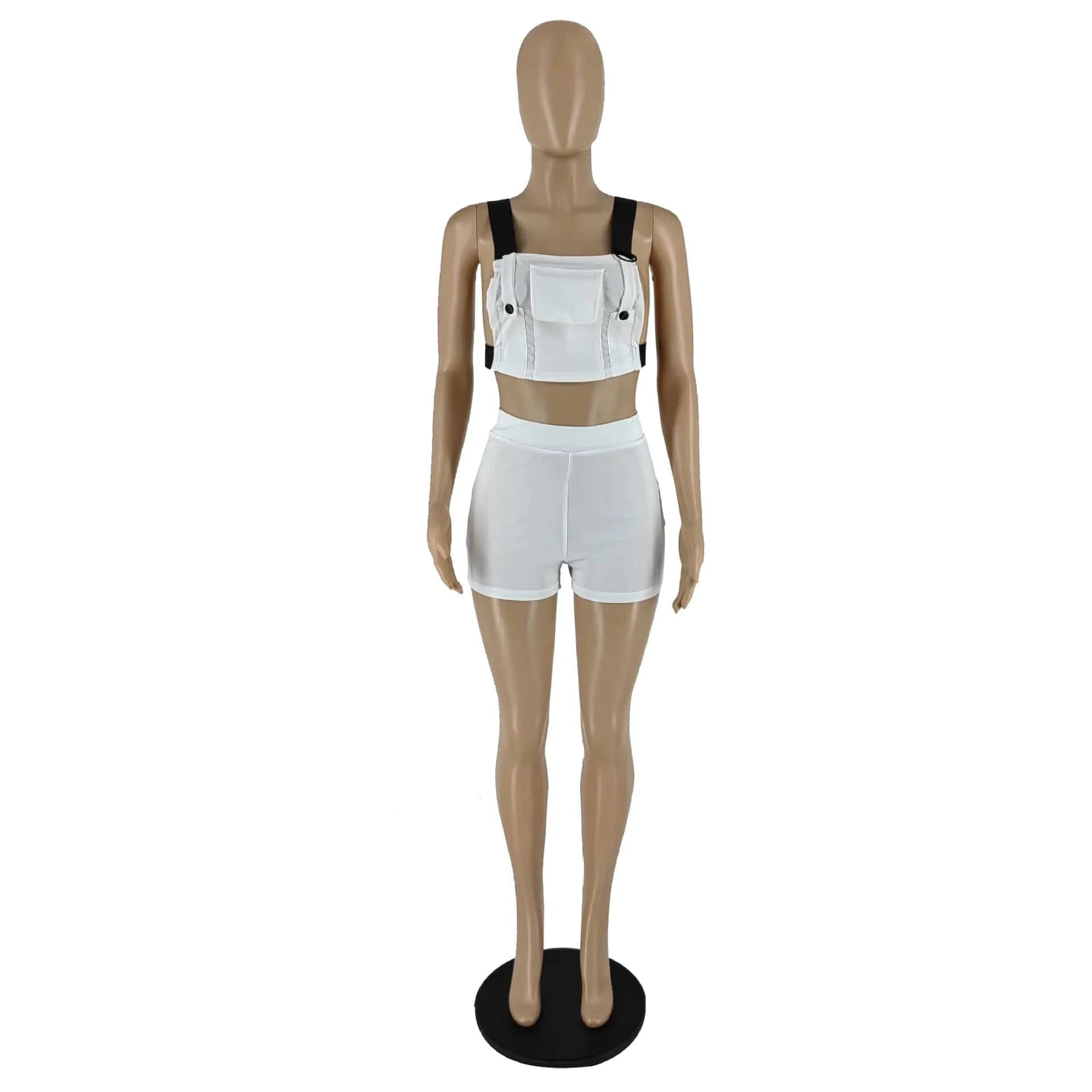 New Arrivals Tank Top Two Shorts Sets for Womens Set Tooling 2 piece Set Women Clothing Ladies Cute Outfits