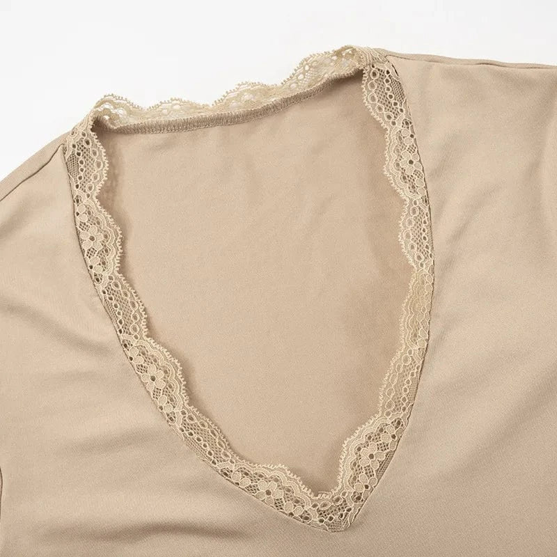 New arrivals wholesale fashion lady 2024 v neck boutique slim fit two piece pants set