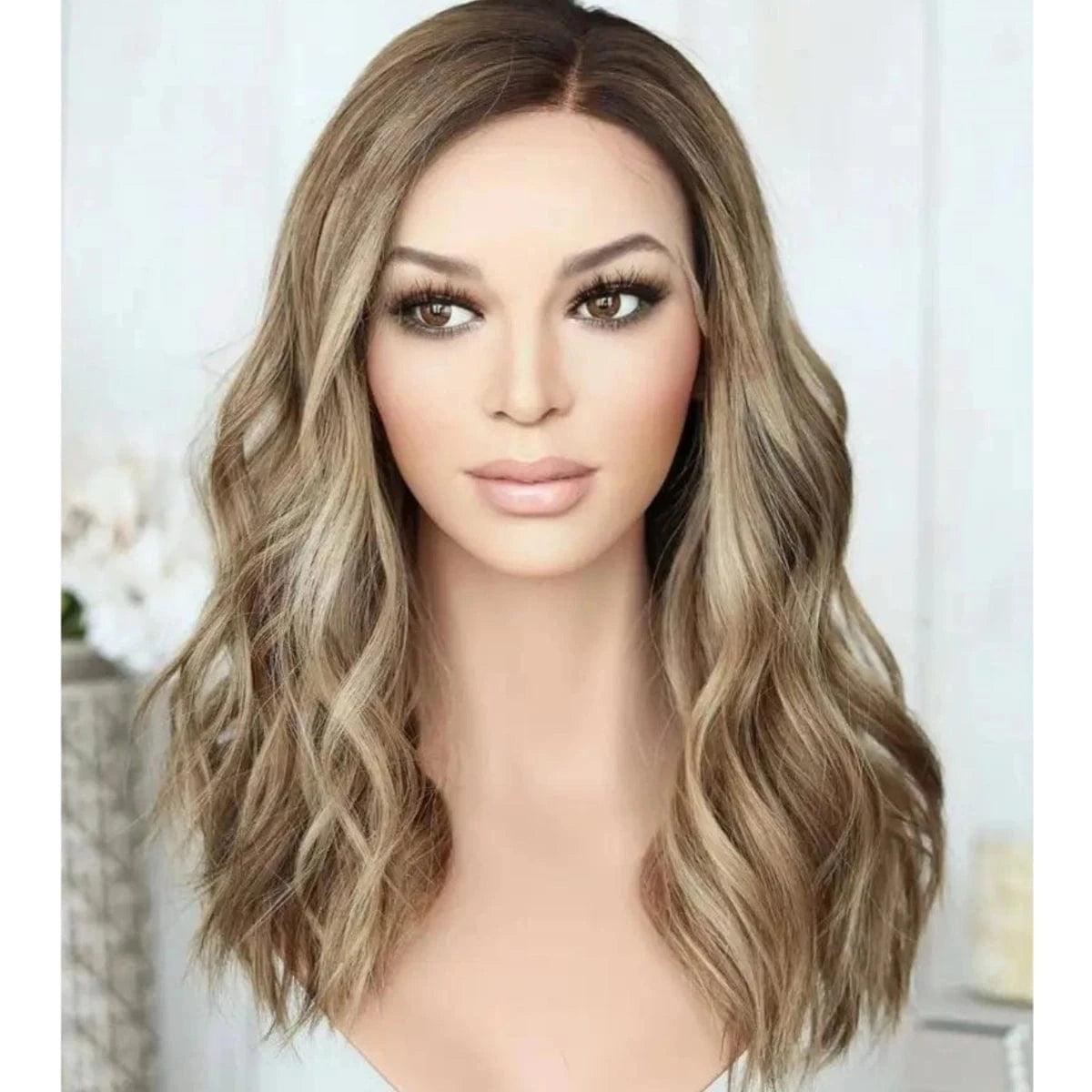 New Autumn Wig Copper Reddish Brown Highlight Color Short Wave Cut Virgin Remy European Cuticle Human Hair Lace Front Wigs