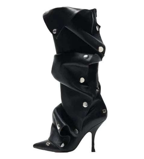 New Color Pointed Toe Buckle Stiletto Removable Boots Transformer Over The Knee Boots Thigh High Women Designer Boots