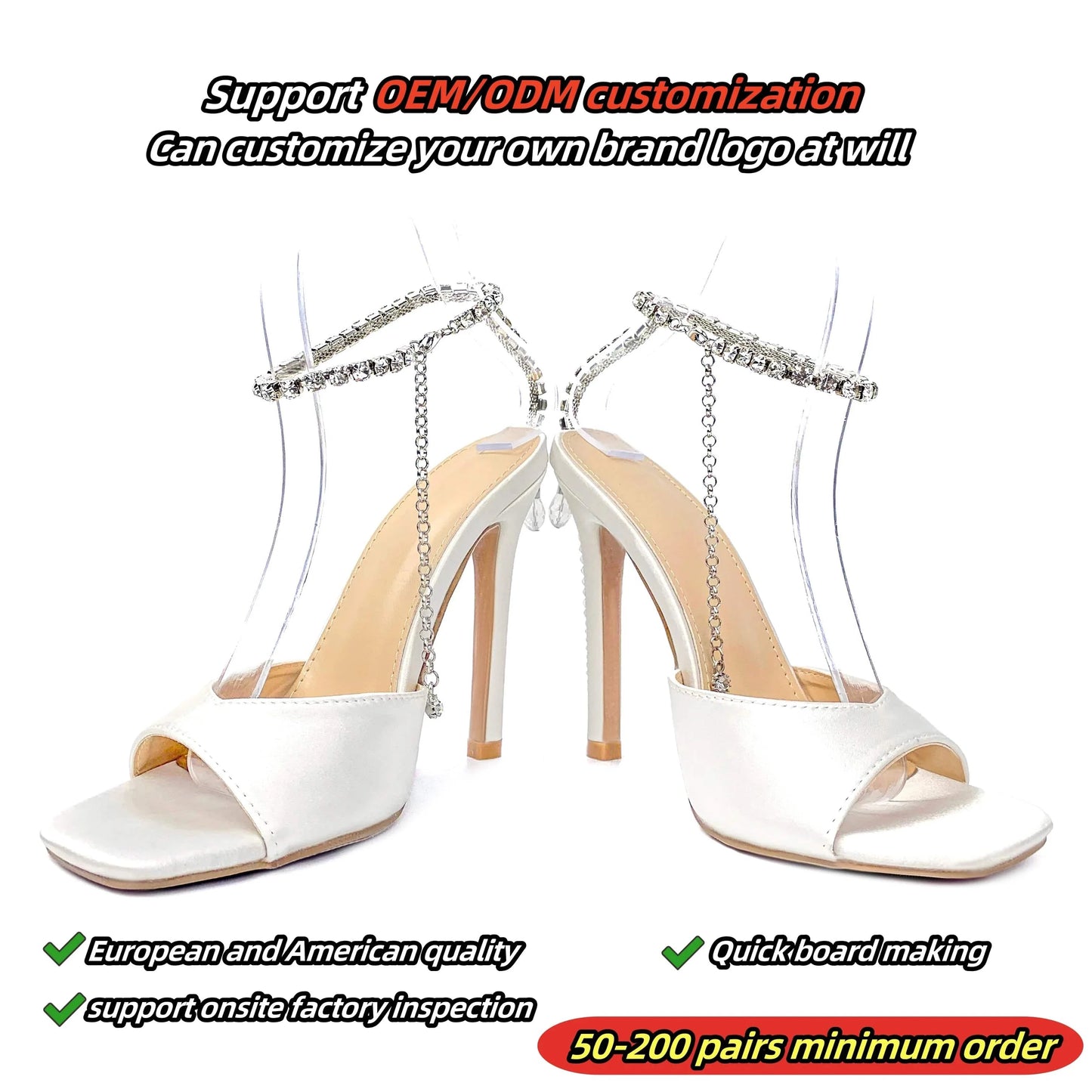 New design formal Shining Rhinestone Women's high heel Sandals Fish mouth Hollow wedding shoes Belt buckle narrow strap ladies