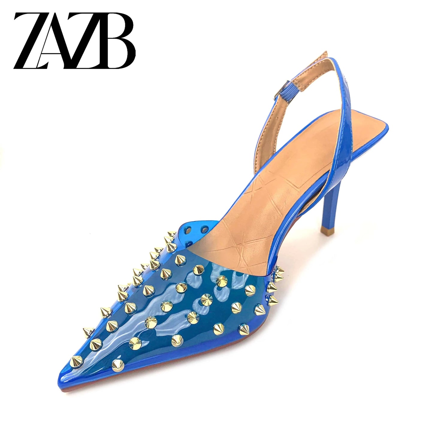 New design formal sparkling rivet Women's high heel Sandals rhombus unique banquet wedding bridal luxury dress ladies shoes