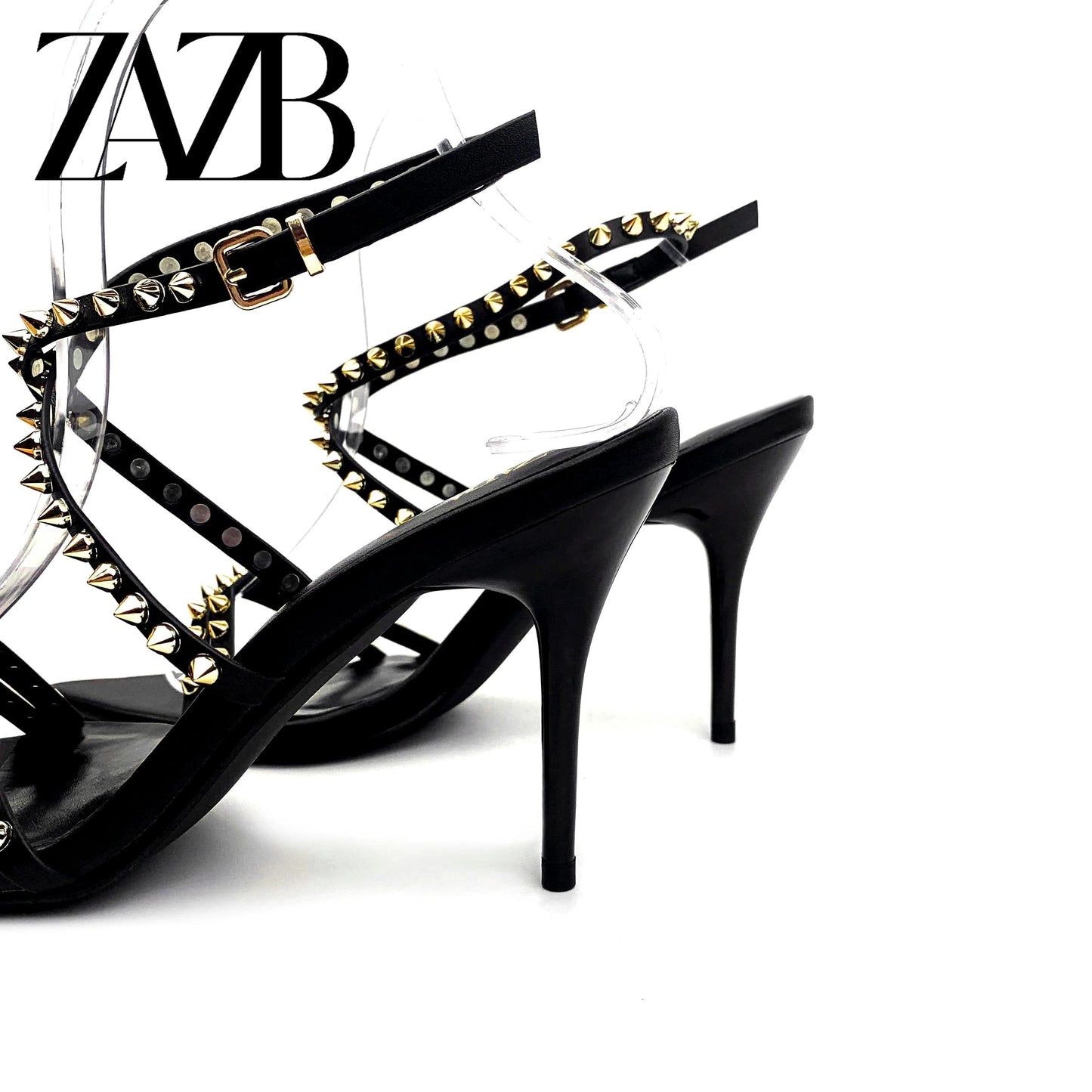 New design formal Women's high heel Sandals wedding chaussures femmes Leopard Print Square head shoes belt buckle for ladies