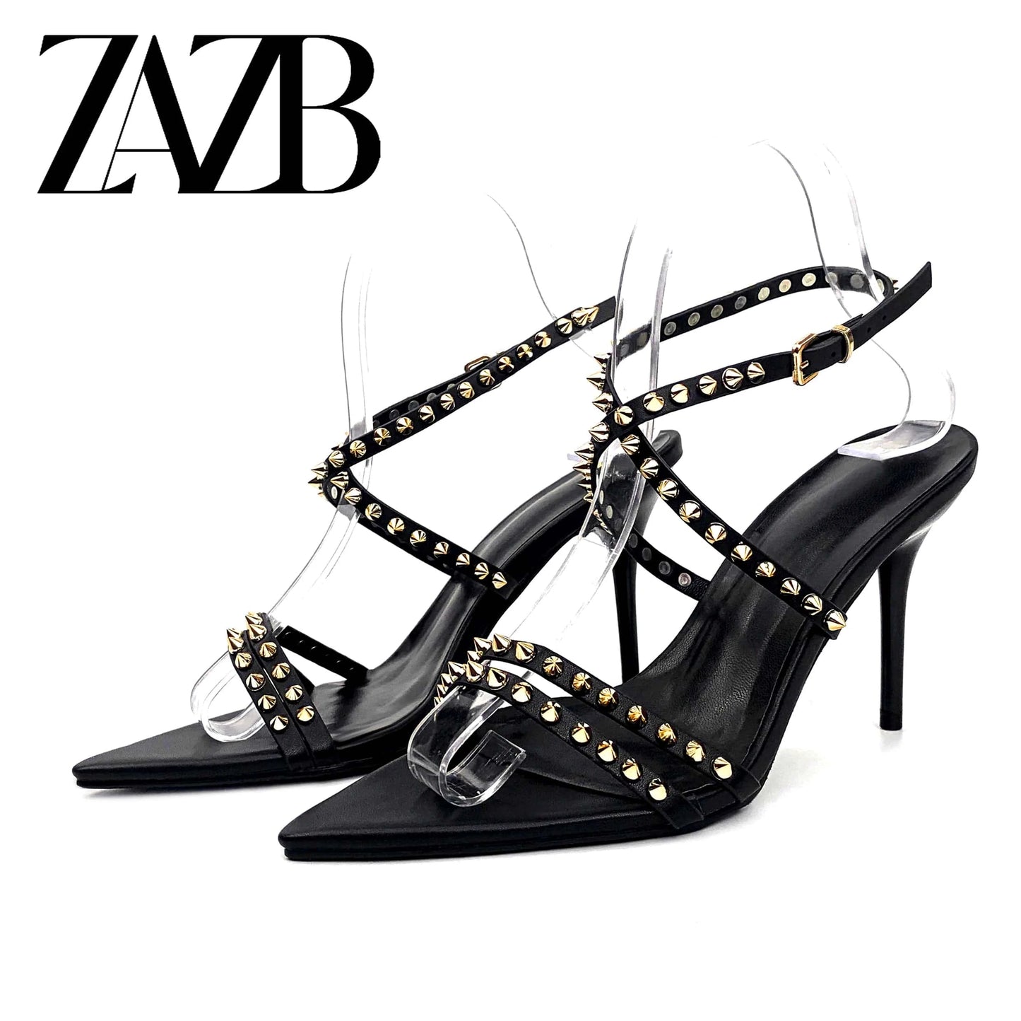 New design formal Women's high heel Sandals wedding chaussures femmes Leopard Print Square head shoes belt buckle for ladies