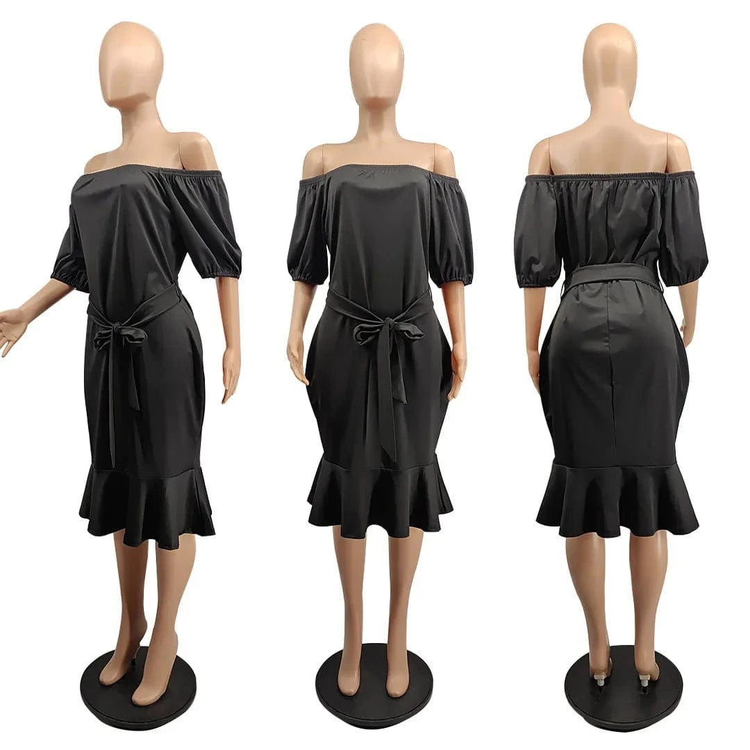New Design Plus Size One Piece Dress for XL-4XL Women Clothing Cute Fishtail Shirt Dress Summer Clothing for Adult Dress