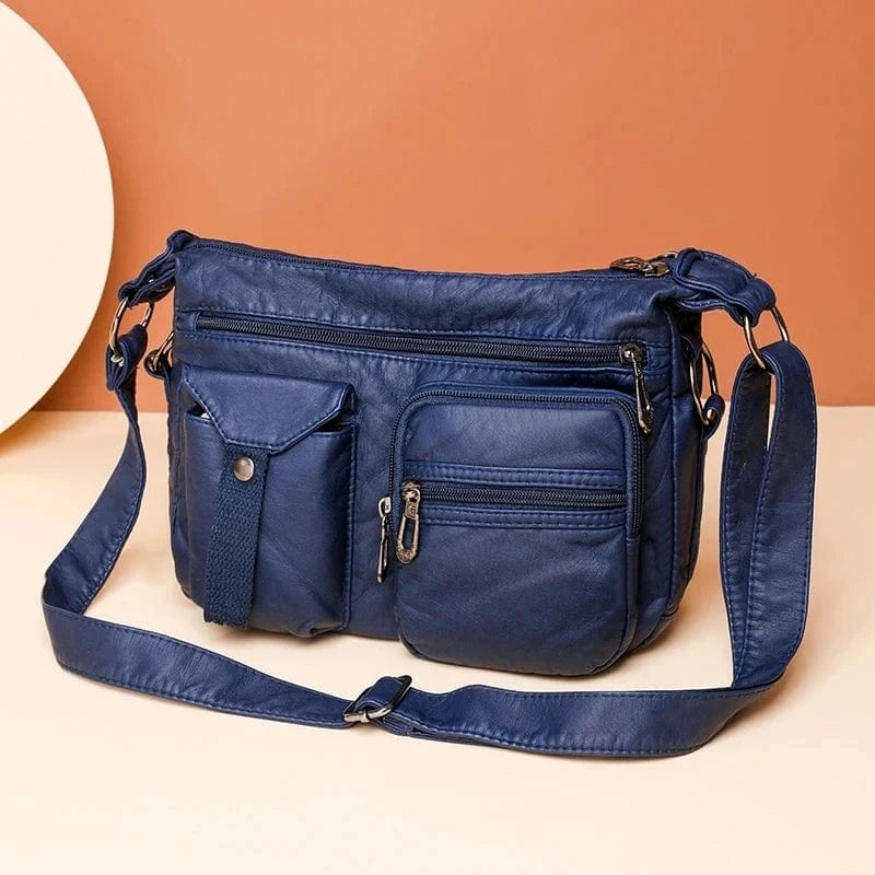 New Design Women Shoulder Bag Pu Leather Crossbody Bag Soft Messenger Bag Large Capacity Leather Purses Bolsa Feminine