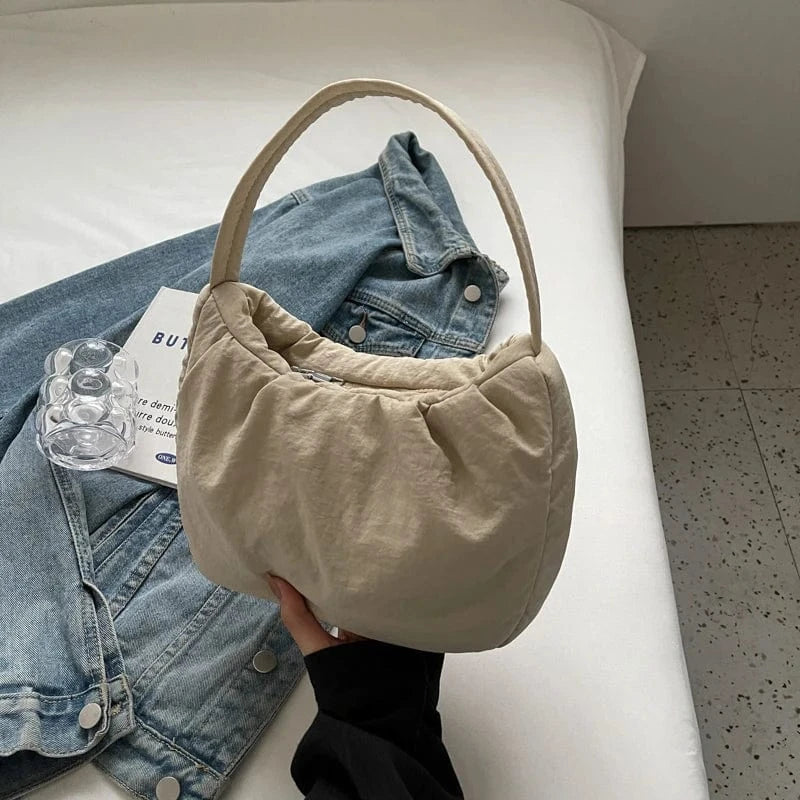 New fashion handbags 2024 Lady Canvas Ruffle Bags Lady Design Purses For Woman