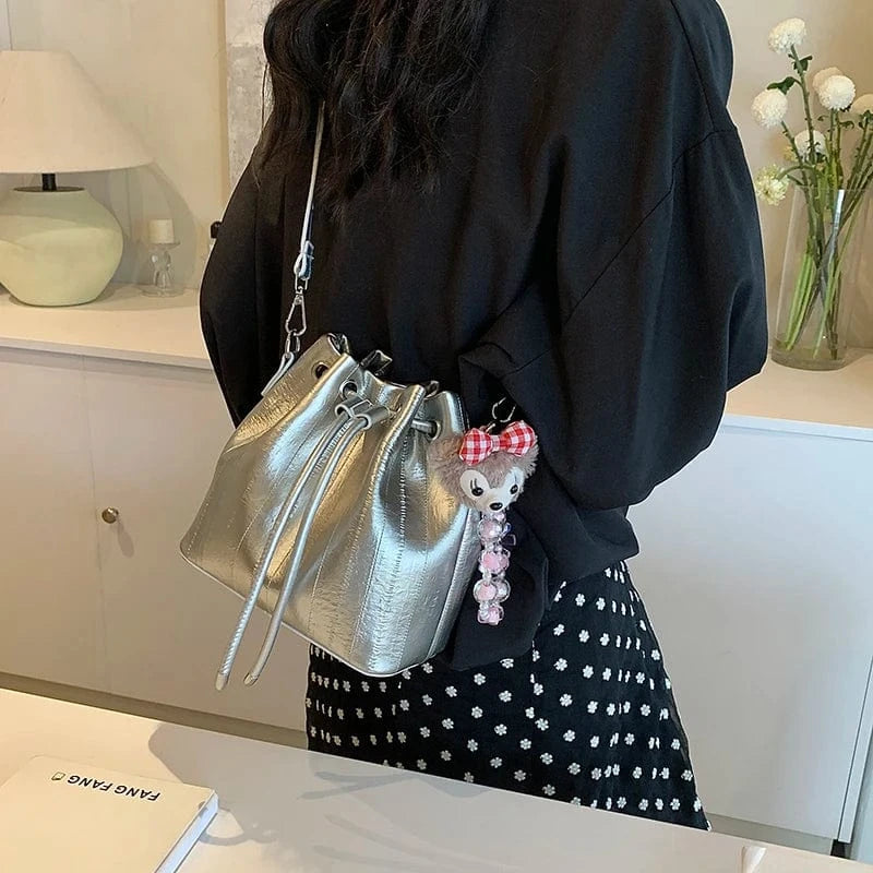 New Fashion Handbags 2024 Light Lady Bucket Bags Lady Design Purses For Women