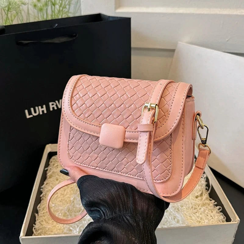 New fashion handbags 2024 Light Lady Leather Small Square Bags Lady Design Purses for women