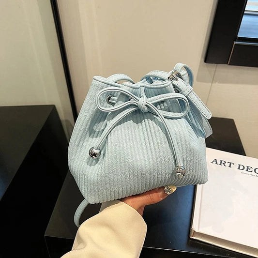 New fashion handbags 2024 Light Lady Pump Bucket Bags Lady Design Purses for women