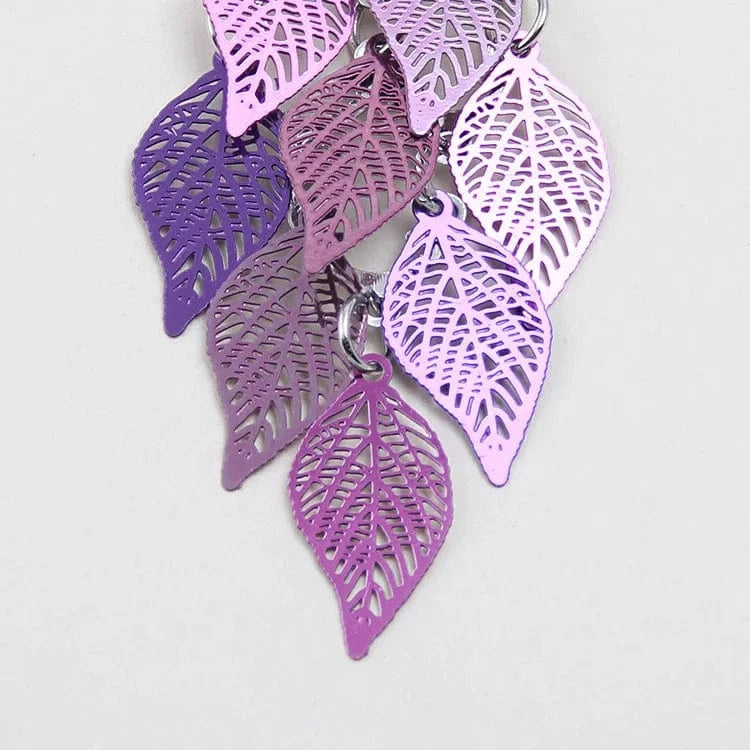 New fashion leaf earrings color copper earrings jewelry