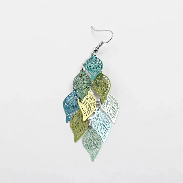 New fashion leaf earrings color copper earrings jewelry