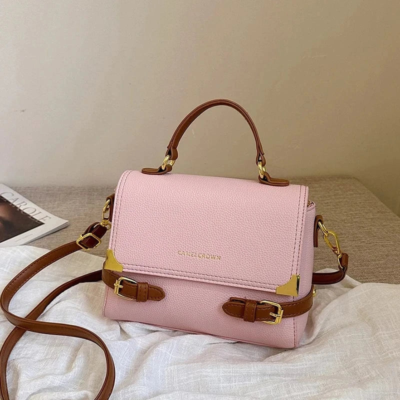 New Fashion Lock Purses And Handbag PU Leather Shoulder Bags Women Handbags Pink Ladies Hand Bags